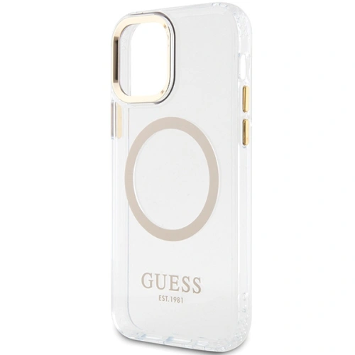 Etui Guess GUHMP12MHTRMD Apple iPhone 12/12 Pro złoty/gold hardcase Metal Outline Magsafe