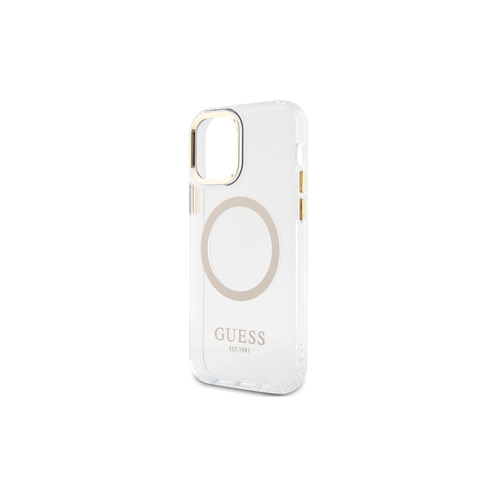 Hurtownia GSM - Etui Guess GUHMP12MHTRMD Apple iPhone 12/12 Pro gold/hardcase Metal Outline Magsafe - GUE2625 - {ean13} - Hurt