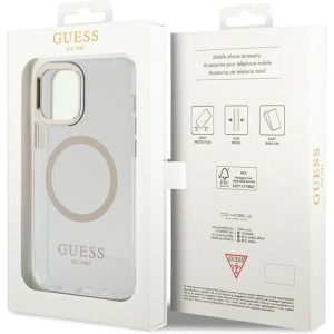 Hurtownia GSM - Etui Guess GUHMP12MHTRMD Apple iPhone 12/12 Pro aurie/gold hardcase Metal Outline Magsafe - GUE2625 - {ean13} - Hurt