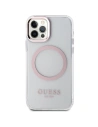 Hurtownia GSM - Etui Guess GUHMP12MHTRMP Apple iPhone 12/12 Pro rosa/pink harte Hülle Metallrand Magsafe - GUE2626 - {ean13} - Hurt