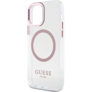 Hurtownia GSM - Etui Guess GUHMP12MHTRMP Apple iPhone 12/12 Pro roz/roz hard case Metal Outline Magsafe - GUE2626 - {ean13} - Hurt