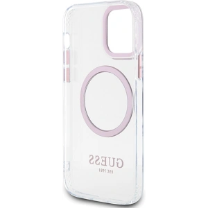 Hurtownia GSM - Etui Guess GUHMP12MHTRMP Apple iPhone 12/12 Pro roz/roz hard case Metal Outline Magsafe - GUE2626 - {ean13} - Hurt