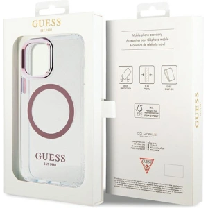 Hurtownia GSM - Etui Guess GUHMP12MHTRMP Apple iPhone 12/12 Pro růžové/pink tvrdé pouzdro Metal Outline Magsafe - GUE2626 - {ean13} - Hurt