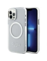 Hurtownia GSM - Etui Guess GUHMP12MHTRMS Apple iPhone 12/12 Pro ezüst/silver kemény tok Metal Outline Magsafe - GUE2627 - {ean13} - Hurt