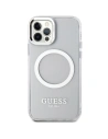 Hurtownia GSM - Etui Guess GUHMP12MHTRMS Apple iPhone 12/12 Pro ezüst/silver kemény tok Metal Outline Magsafe - GUE2627 - {ean13} - Hurt