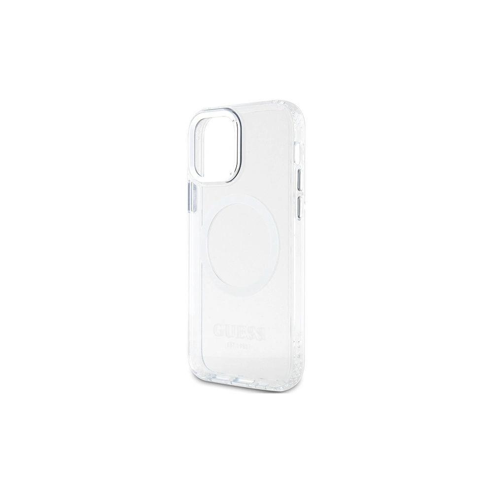 Wholesale Guess GUHMP12MHTRMS Apple iPhone 12/12 Pro silver hard case Metal Outline Magsafe - GUE2627 - {ean13} - Hurt