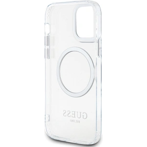 Hurtownia GSM - Etui Guess GUHMP12MHTRMS Apple iPhone 12/12 Pro stříbrný/silver hard case Metal Outline Magsafe - GUE2627 - {ean13} - Hurt