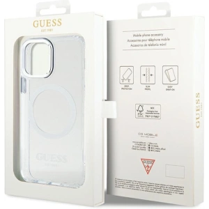 Hurtownia GSM - Etui Guess GUHMP12MHTRMS Apple iPhone 12/12 Pro stříbrný/silver hard case Metal Outline Magsafe - GUE2627 - {ean13} - Hurt