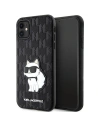 Etui Karl Lagerfeld KLHCN61SAKHPCK Apple iPhone 11/XR negru/black Saffiano Monogram Choupette