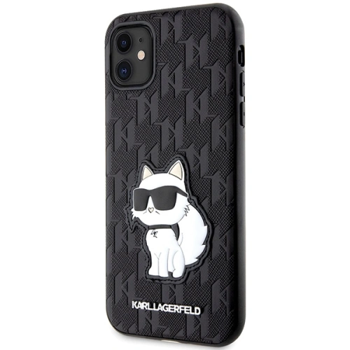 Etui Karl Lagerfeld KLHCN61SAKHPCK Apple iPhone 11/XR czarny/black Saffiano Monogram Choupette