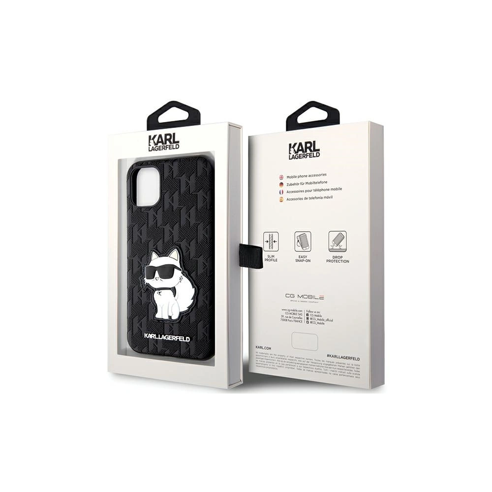 Wholesale Karl Lagerfeld KLHCN61SAKHPCK Apple iPhone 11/XR black Saffiano Monogram Choupette - KLD1592 - {ean13} - Hurt