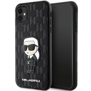 Hurtownia GSM - Etui Karl Lagerfeld KLHCN61SAKHPKK Apple iPhone 11/XR fekete/szürke Saffiano Monogram Ikonik - KLD1593 - {ean13} - Hurt
