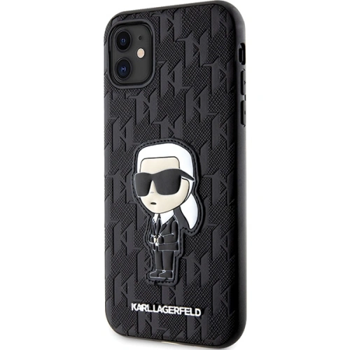 Etui Karl Lagerfeld KLHCN61SAKHPKK Apple iPhone 11/XR czarny/black Saffiano Monogram Ikonik