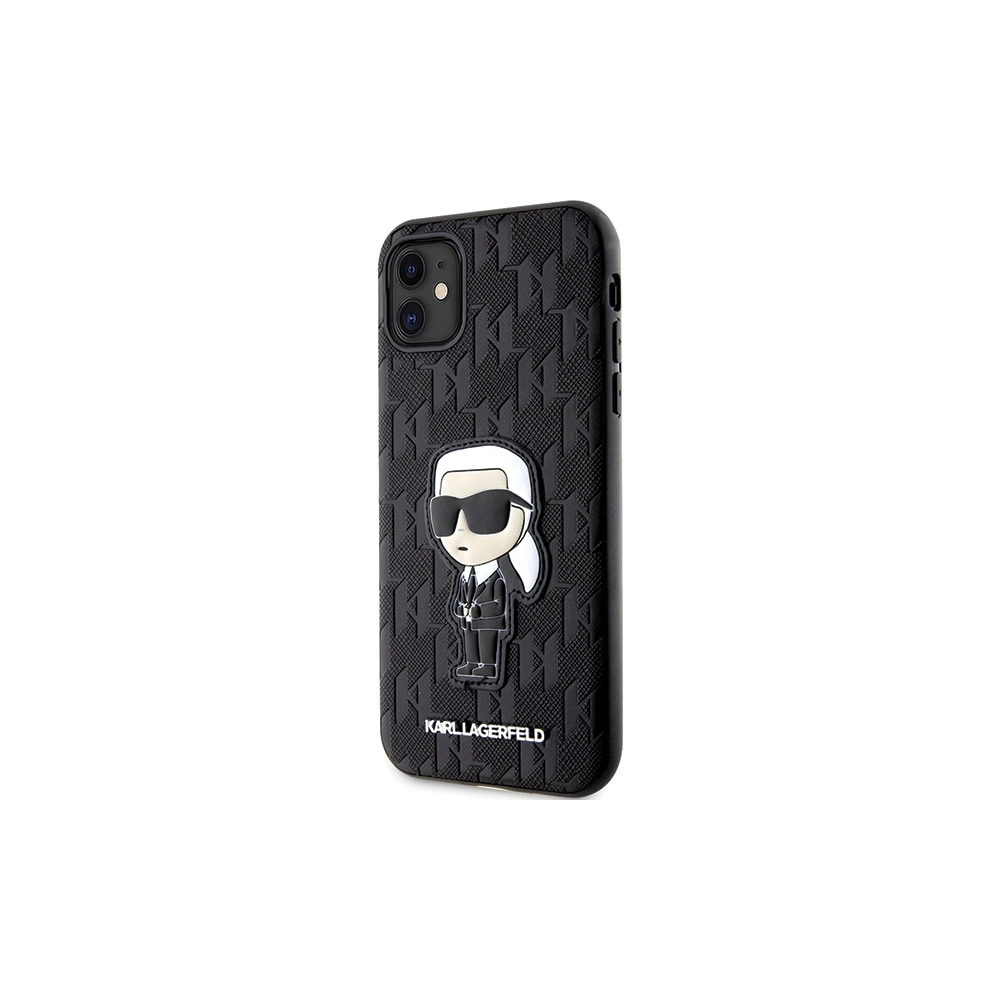 Hurtownia GSM - Etui Karl Lagerfeld KLHCN61SAKHPKK Apple iPhone 11/XR negru/schwarz Saffiano Monogram Ikonik - KLD1593 - {ean13} - Hurt
