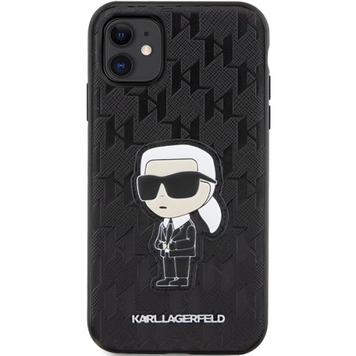 Etui Karl Lagerfeld KLHCN61SAKHPKK Apple iPhone 11/XR czarny/black Saffiano Monogram Ikonik