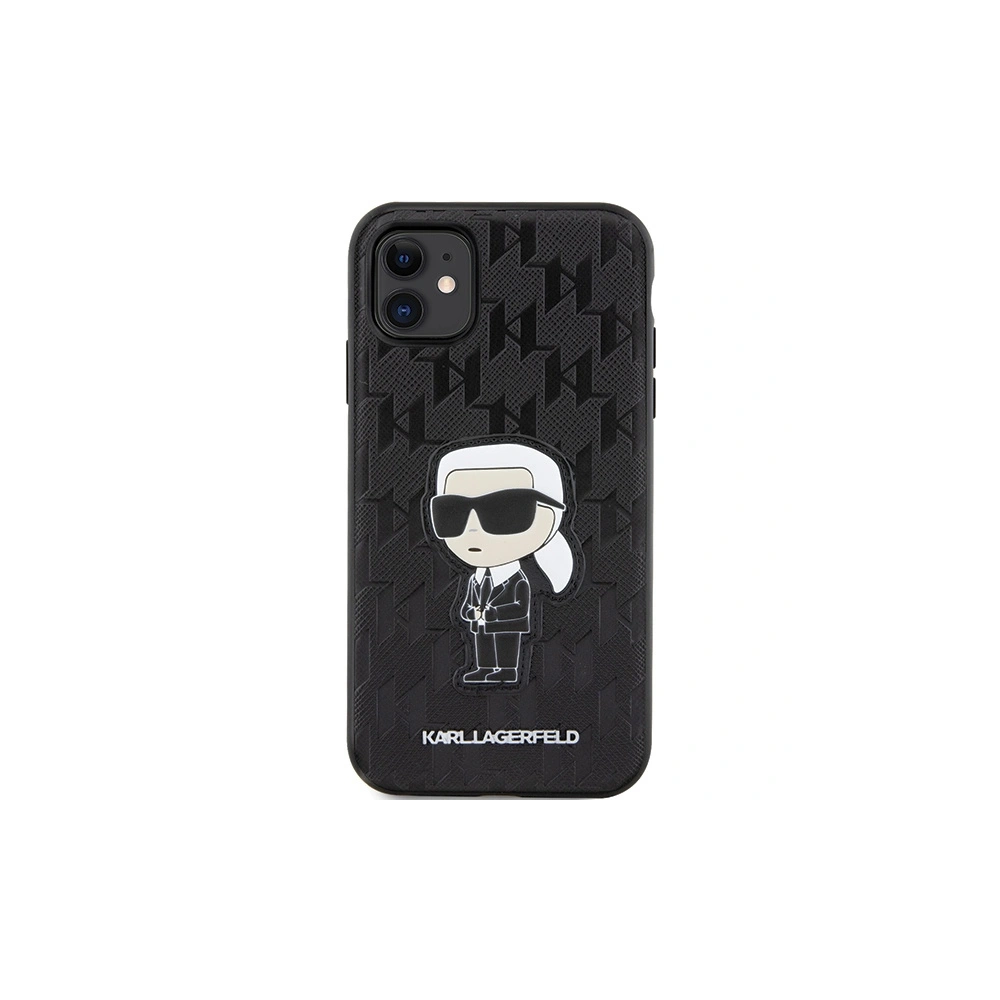 Hurtownia GSM - Etui Karl Lagerfeld KLHCN61SAKHPKK Apple iPhone 11/XR negru/schwarz Saffiano Monogram Ikonik - KLD1593 - {ean13} - Hurt