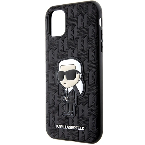 Etui Karl Lagerfeld KLHCN61SAKHPKK Apple iPhone 11/XR czarny/black Saffiano Monogram Ikonik