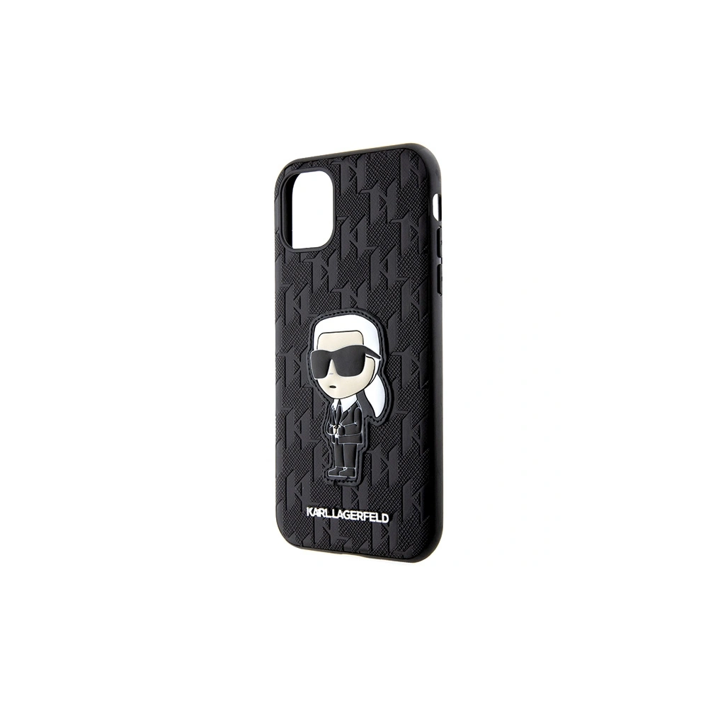 Hurtownia GSM - Etui Karl Lagerfeld KLHCN61SAKHPKK Apple iPhone 11/XR negru/schwarz Saffiano Monogram Ikonik - KLD1593 - {ean13} - Hurt
