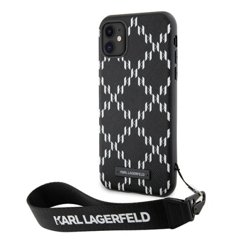 Etui Karl Lagerfeld KLHCN61SAKLMBSK Apple iPhone 11/XR czarny/black hardcase Monogram Losange Saffiano