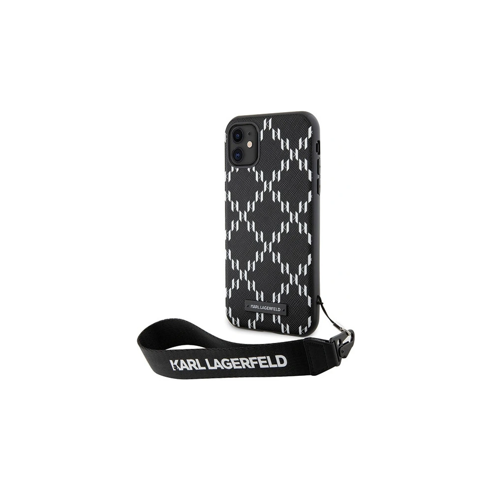Wholesale Karl Lagerfeld KLHCN61SAKLMBSK Apple iPhone 11/XR black hardcase Monogram Losange Saffiano - KLD1594 - {ean13} - Hurt
