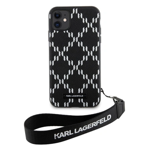Etui Karl Lagerfeld KLHCN61SAKLMBSK Apple iPhone 11/XR czarny/black hardcase Monogram Losange Saffiano