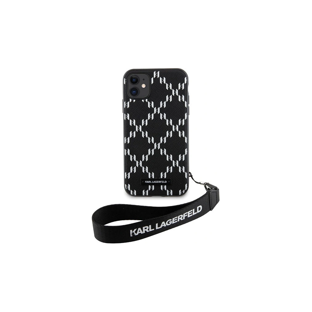 Wholesale Karl Lagerfeld KLHCN61SAKLMBSK Apple iPhone 11/XR black hardcase Monogram Losange Saffiano - KLD1594 - {ean13} - Hurt