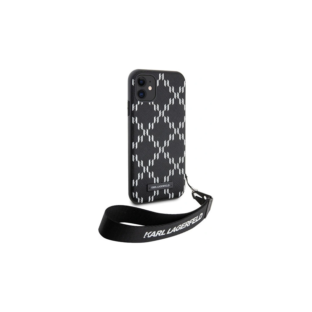 Wholesale Karl Lagerfeld KLHCN61SAKLMBSK Apple iPhone 11/XR black hardcase Monogram Losange Saffiano - KLD1594 - {ean13} - Hurt
