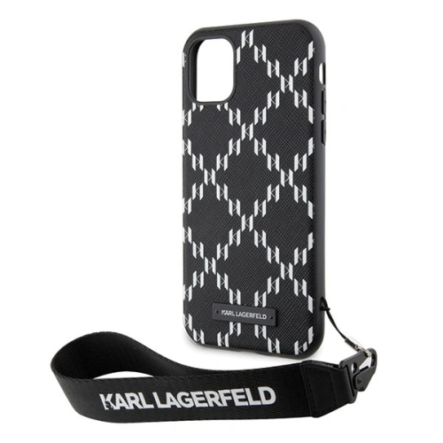 Etui Karl Lagerfeld KLHCN61SAKLMBSK Apple iPhone 11/XR czarny/black hardcase Monogram Losange Saffiano