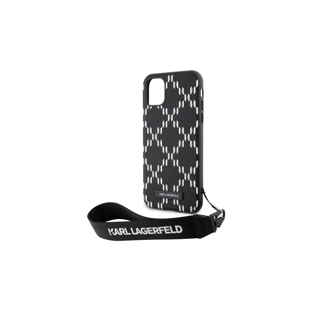 Wholesale Karl Lagerfeld KLHCN61SAKLMBSK Apple iPhone 11/XR black hardcase Monogram Losange Saffiano - KLD1594 - {ean13} - Hurt