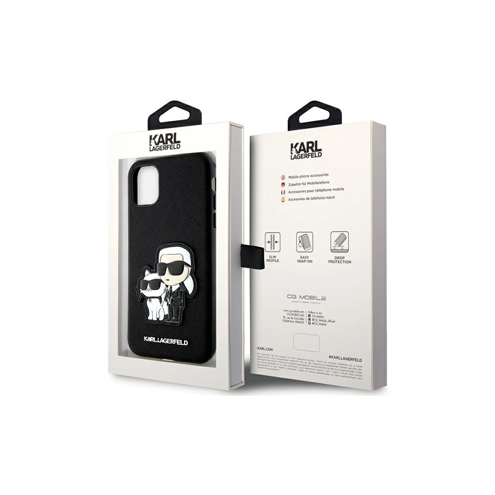 Hurtownia GSM - Etui Karl Lagerfeld KLHCN61SANKCPK Apple iPhone 11/XR Hardcase schwarz Saffiano Karl & Choupette - KLD1595 - {ean13} - Hurt