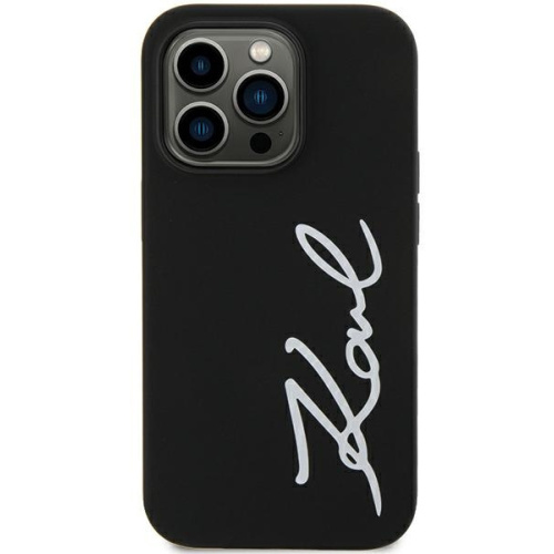 Karl Lagerfeld Distributor - 3666339130527 - KLD1596 - Karl Lagerfeld KLHCN61SKSVGK Apple iPhone 11/XR black hardcase Silicone Signature - B2B homescreen
