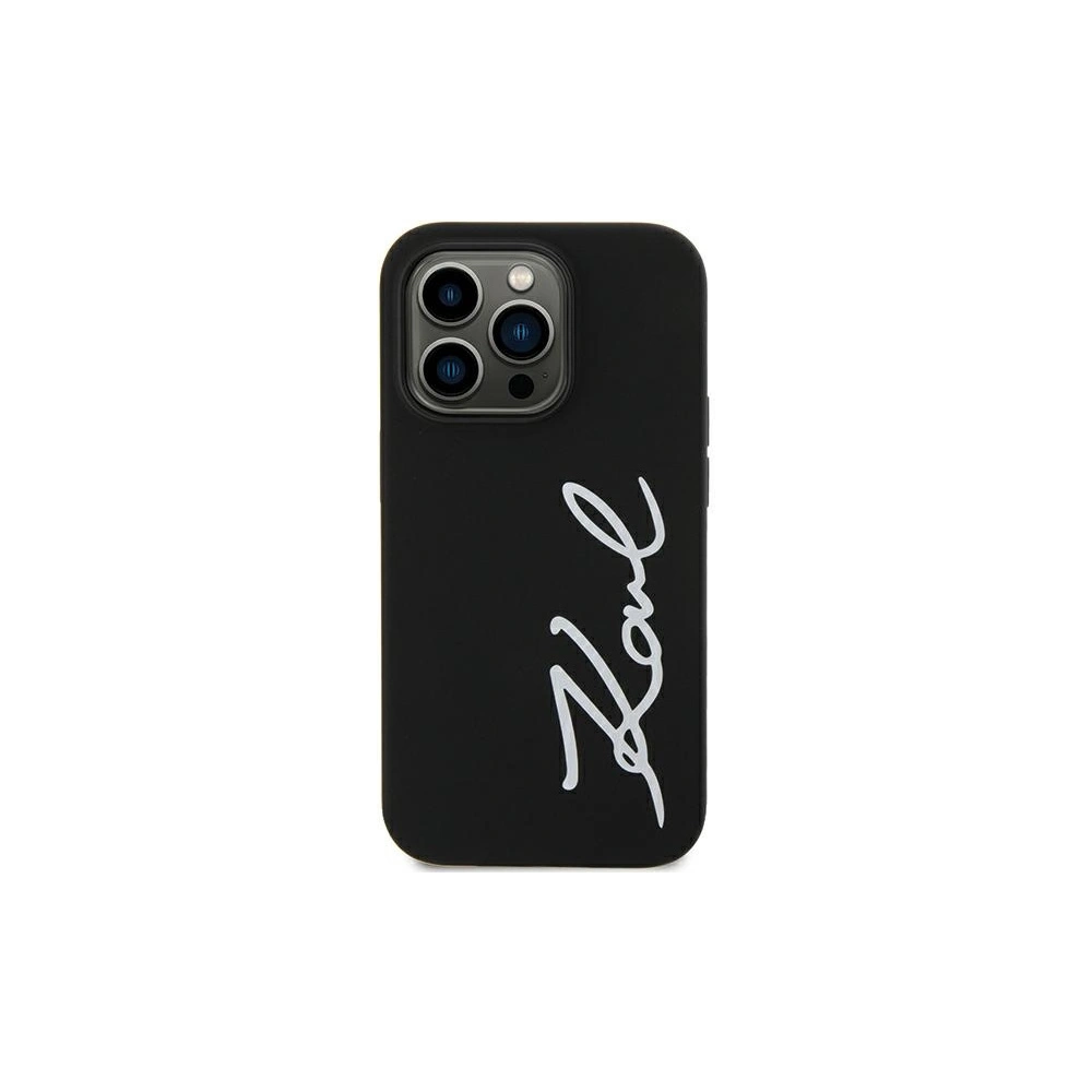 Hurtownia GSM - Etui Karl Lagerfeld KLHCN61SKSVGK Apple iPhone 11/XR černý/black hardcase Silicone Signature - KLD1596 - {ean13} - Hurt
