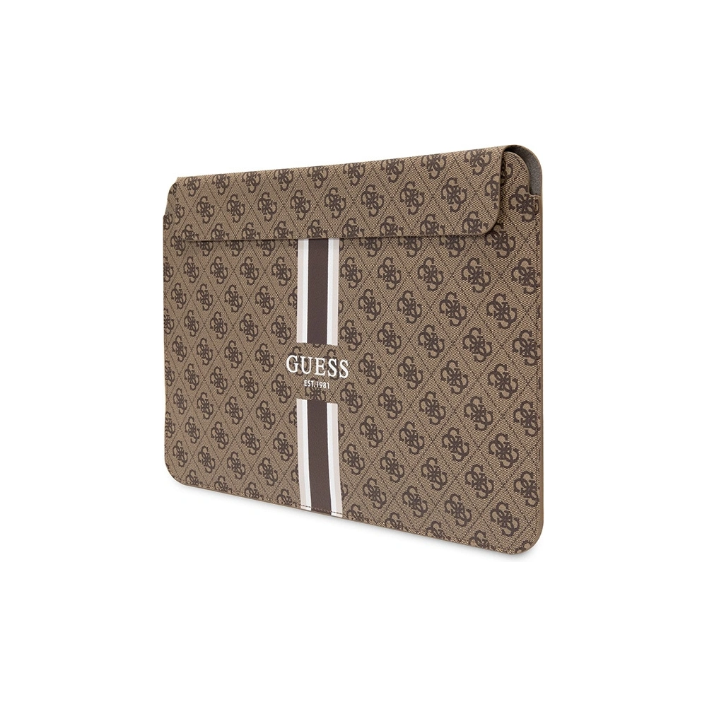 Hurtownia GSM - Etui Guess Sleeve GUCS14P4RPSW 14 palců hnědý/brown 4G Tisknuté pruhy - GUE2629 - {ean13} - Hurt