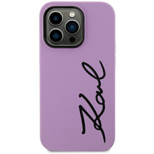 Hurtownia Karl Lagerfeld - 3666339130602 - KLD1597 - Etui Karl Lagerfeld KLHCN61SKSVGU Apple iPhone 11/XR purpurowy/purple hardcase Silicone Signature - B2B homescreen