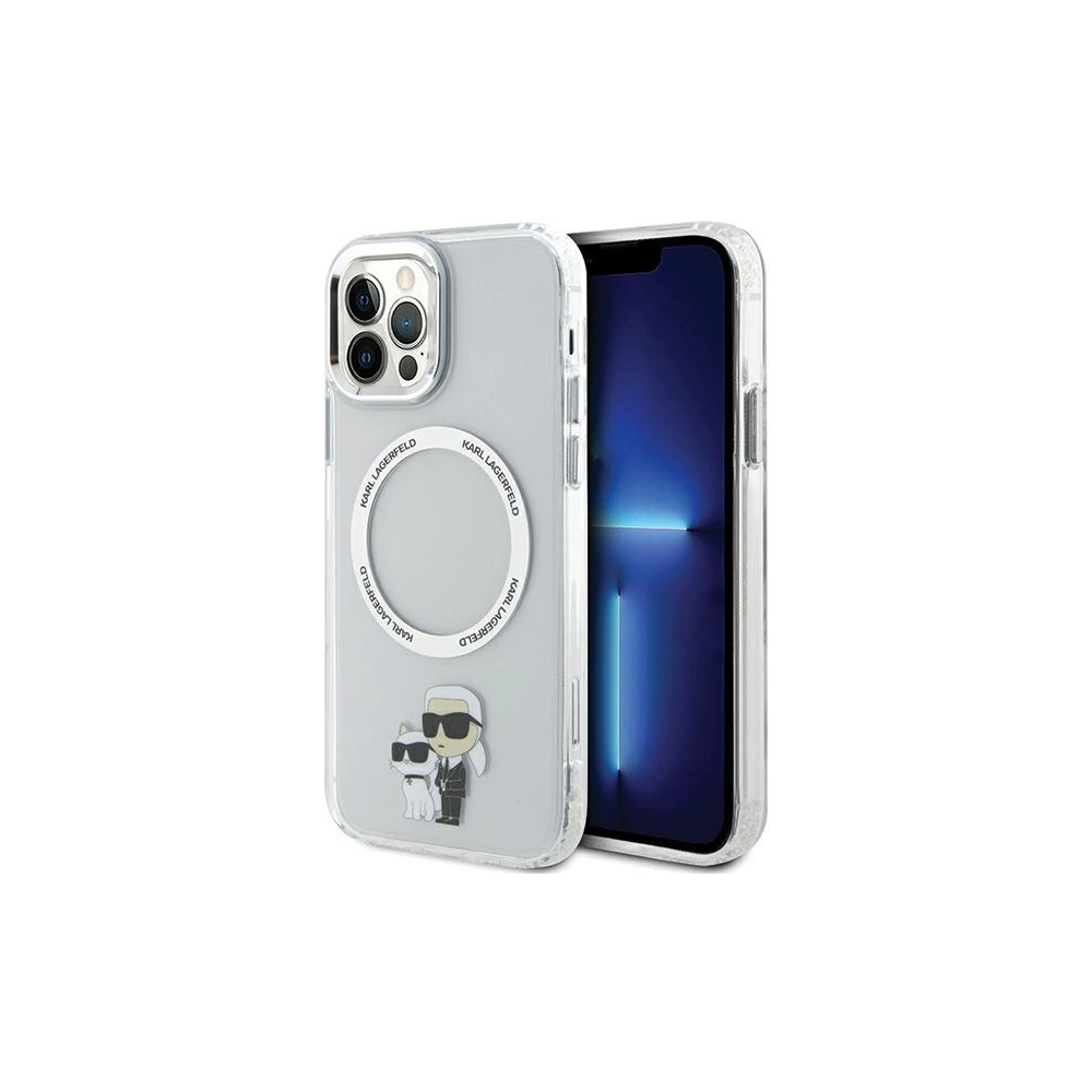 Hurtownia GSM - Etui Karl Lagerfeld KLHMP12MHNKCIT Apple iPhone 12/12 Pro Hardcase transparent Iconic Karl&Choupette Magsafe - KLD1598 - {ean13} - Hurt