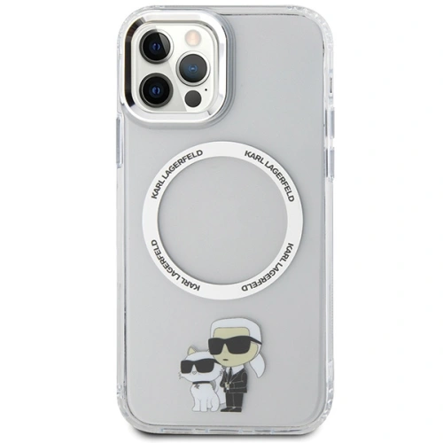 Etui Karl Lagerfeld KLHMP12MHNKCIT Apple iPhone 12/12 Pro hardcase transparent Iconic Karl&Choupette Magsafe
