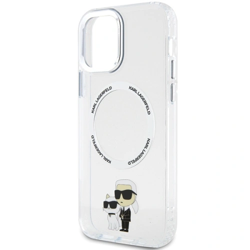 Etui Karl Lagerfeld KLHMP12MHNKCIT Apple iPhone 12/12 Pro hardcase transparent Iconic Karl&Choupette Magsafe