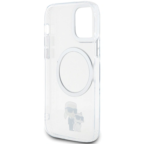 Etui Karl Lagerfeld KLHMP12MHNKCIT Apple iPhone 12/12 Pro hardcase transparent Iconic Karl&Choupette Magsafe