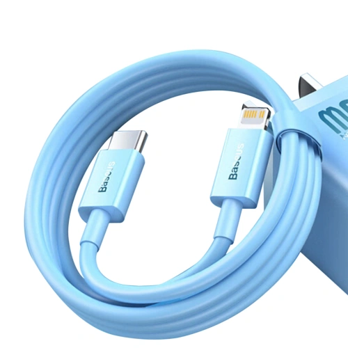 Kabel Baseus Superior Series USB-C/Lightning 20W PD 1m niebieski