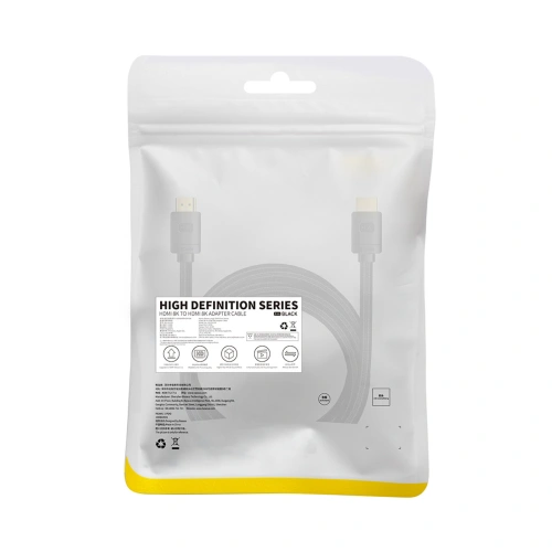 Kabel Baseus High Definition Series HDMI/HDMI 8K 8m czarny