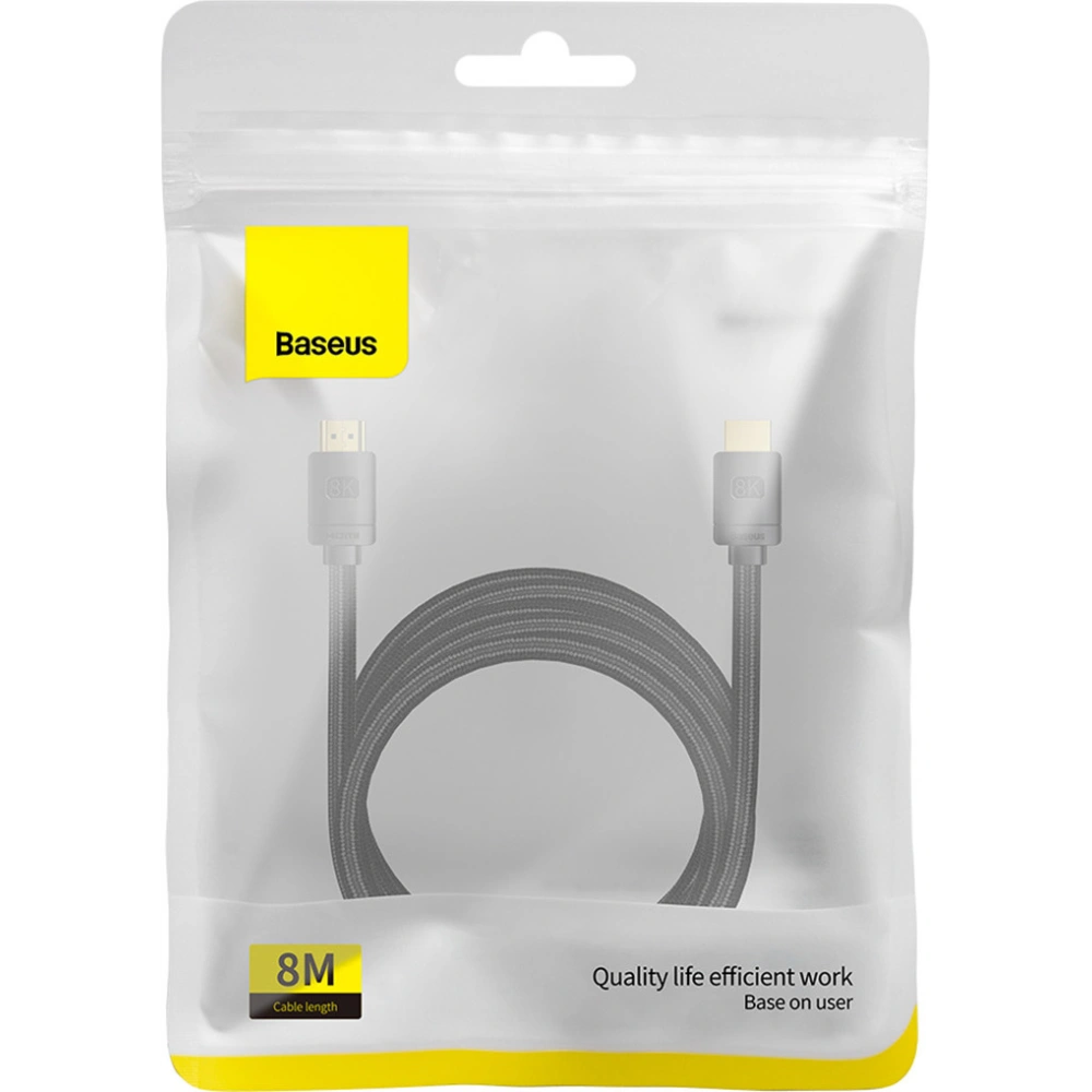 Wholesale Baseus High Definition Series HDMI/HDMI 8K Cable 8m black - BSU4379 - {ean13} - Hurt