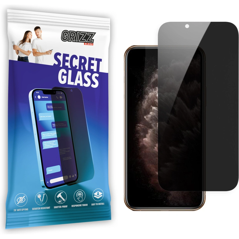 Hurtownia GSM - Szkło prywatyzujące GrizzGlass SecretGlass do Apple iPhone 11 Pro - GRZ5170 - {ean13} - Hurt