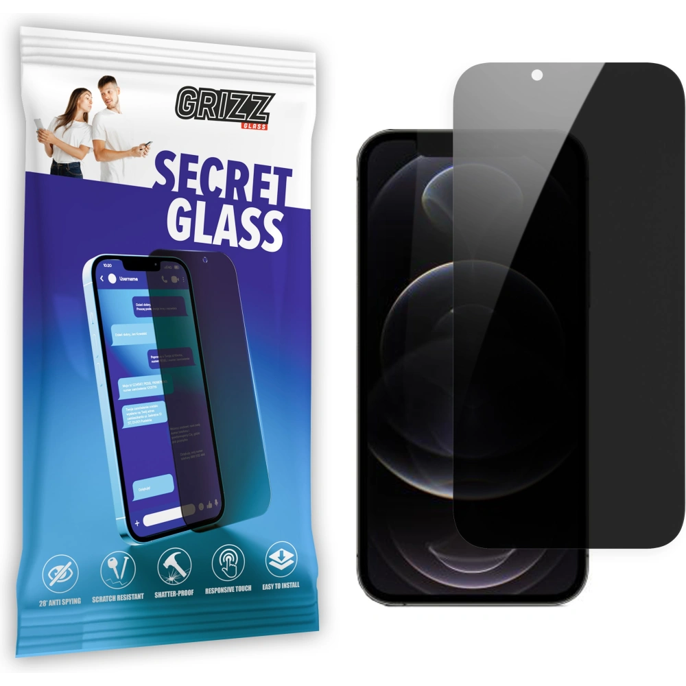 Hurtownia GSM - Sklo privatizující GrizzGlass SecretGlass pro Apple iPhone 12 Pro Max - GRZ5175 - {ean13} - Hurt