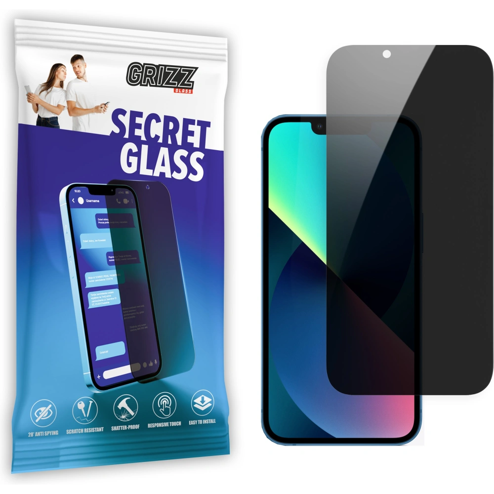 Hurtownia GSM - Pénzügyileg átlátszó GrizzGlass SecretGlass Apple iPhone 13 mini-hoz - GRZ5177 - {ean13} - Hurt