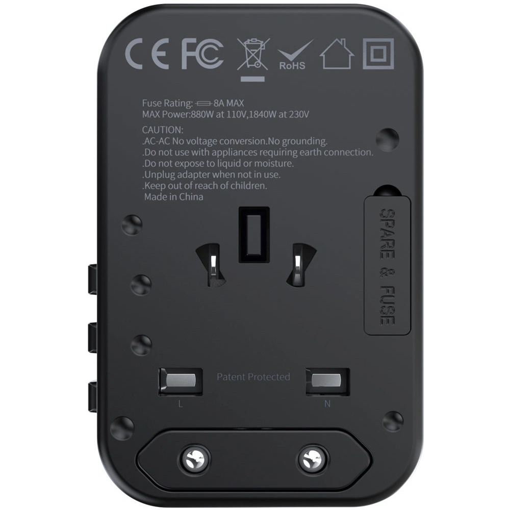 Wholesale Choetech PD5009-BK Wall Charger GaN 2xUSB-C/USB-A 65W Power Delivery black - CHT180 - {ean13} - Hurt