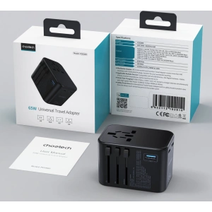 Hurtownia GSM - Netzteil Choetech PD5009-BK GaN 2xUSB-C/USB-A 65W Power Delivery schwarz - CHT180 - {ean13} - Hurt