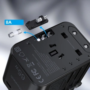 Hurtownia GSM - Netzteil Choetech PD5009-BK GaN 2xUSB-C/USB-A 65W Power Delivery schwarz - CHT180 - {ean13} - Hurt