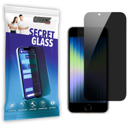 Hurtownia GrizzGlass - 5904063596461 - GRZ5185 - Szkło prywatyzujące GrizzGlass SecretGlass do Apple iPhone SE 2022 - B2B homescreen