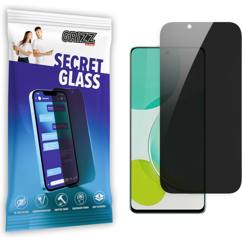 Matowe szkło prywatyzujące GrizzGlass SecretGlass do Huawei Nova 11i