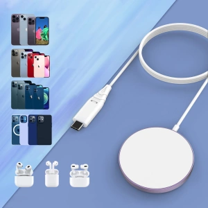 Hurtownia GSM - Magnetisches kabelloses Ladegerät Choetech T518-F-PK 15W MagSafe rosa - CHT185 - {ean13} - Hurt